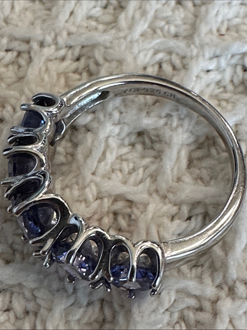 3.76 CT Tanzanite Ring - Sterling - Picture 6 of 9